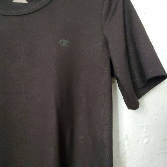 Champion Black Pattern Short Sleeve Top - Picture 9 of 9